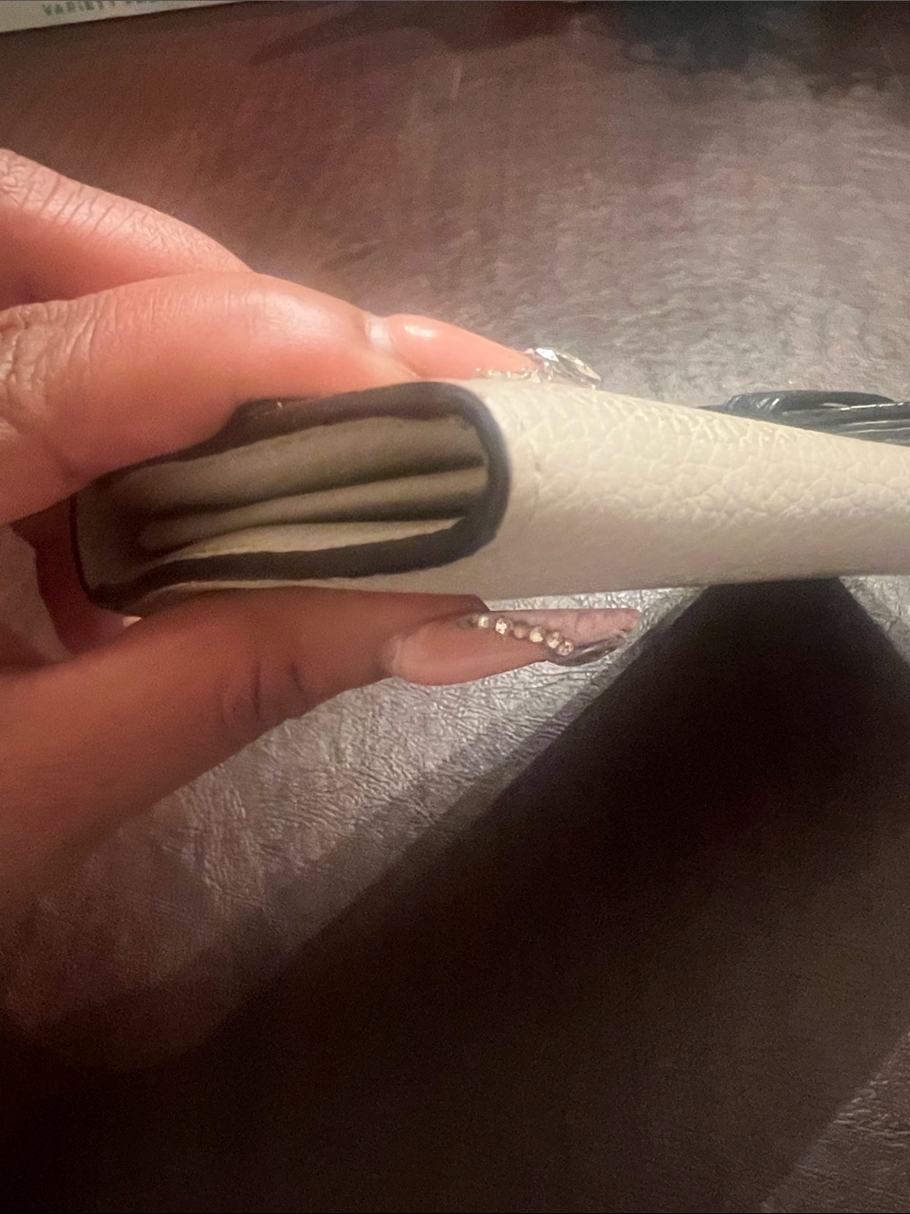 Furla Black and Cream Leather Buckle Continental Wallet - Picture 9 of 9